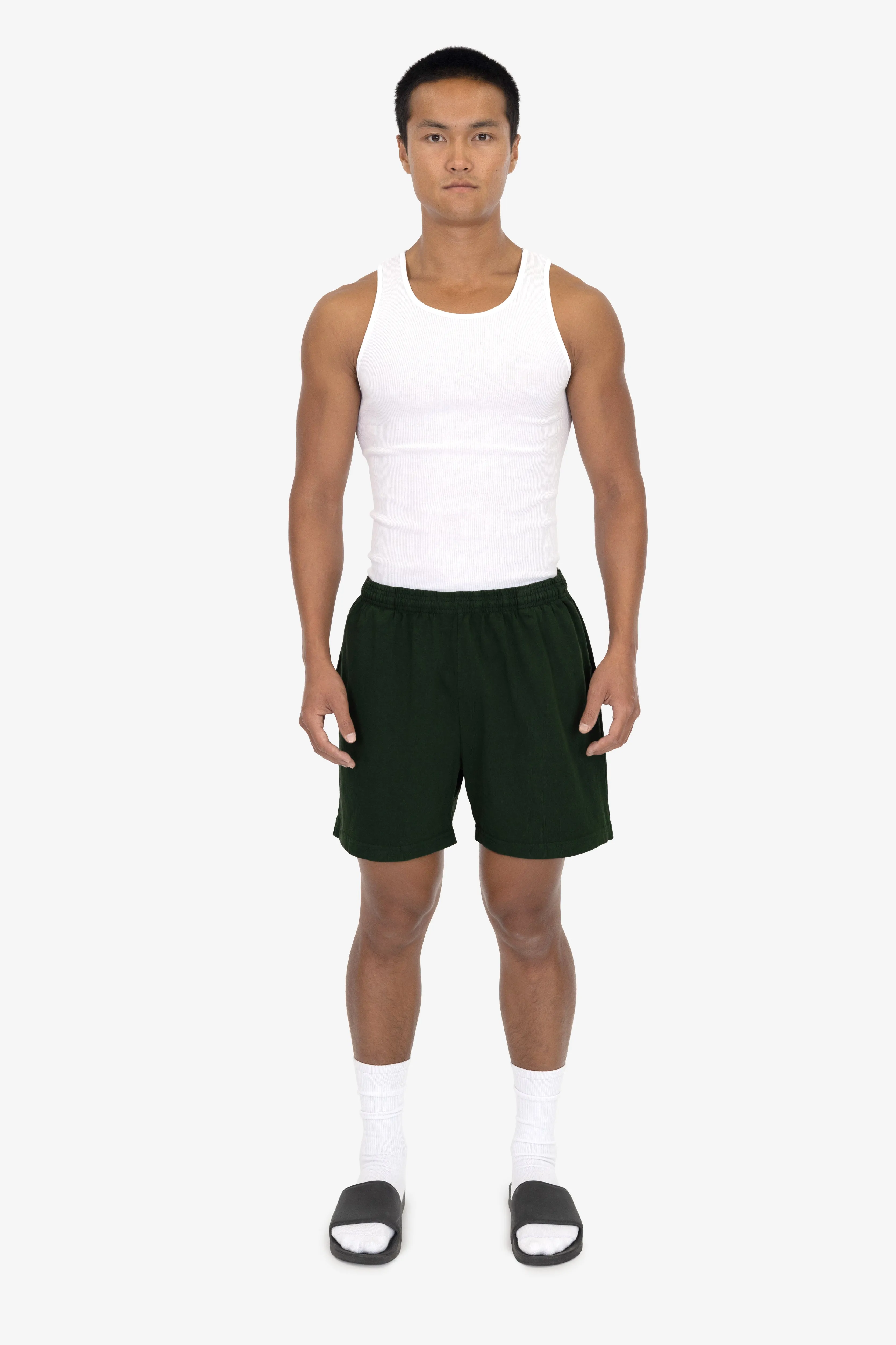 1242GD - Heavy Jersey Garment Dye Gym Shorts