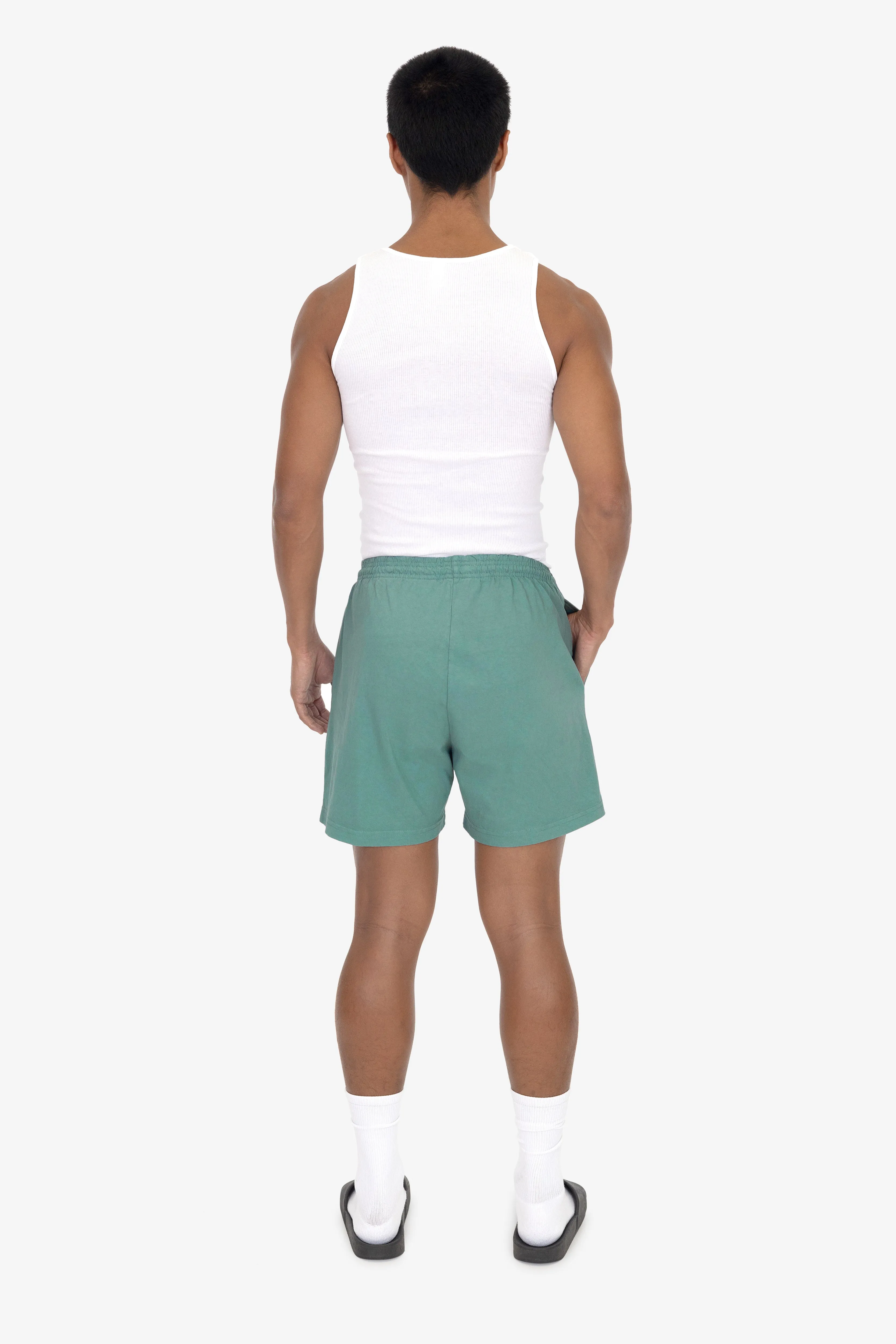 1242GD - Heavy Jersey Garment Dye Gym Shorts