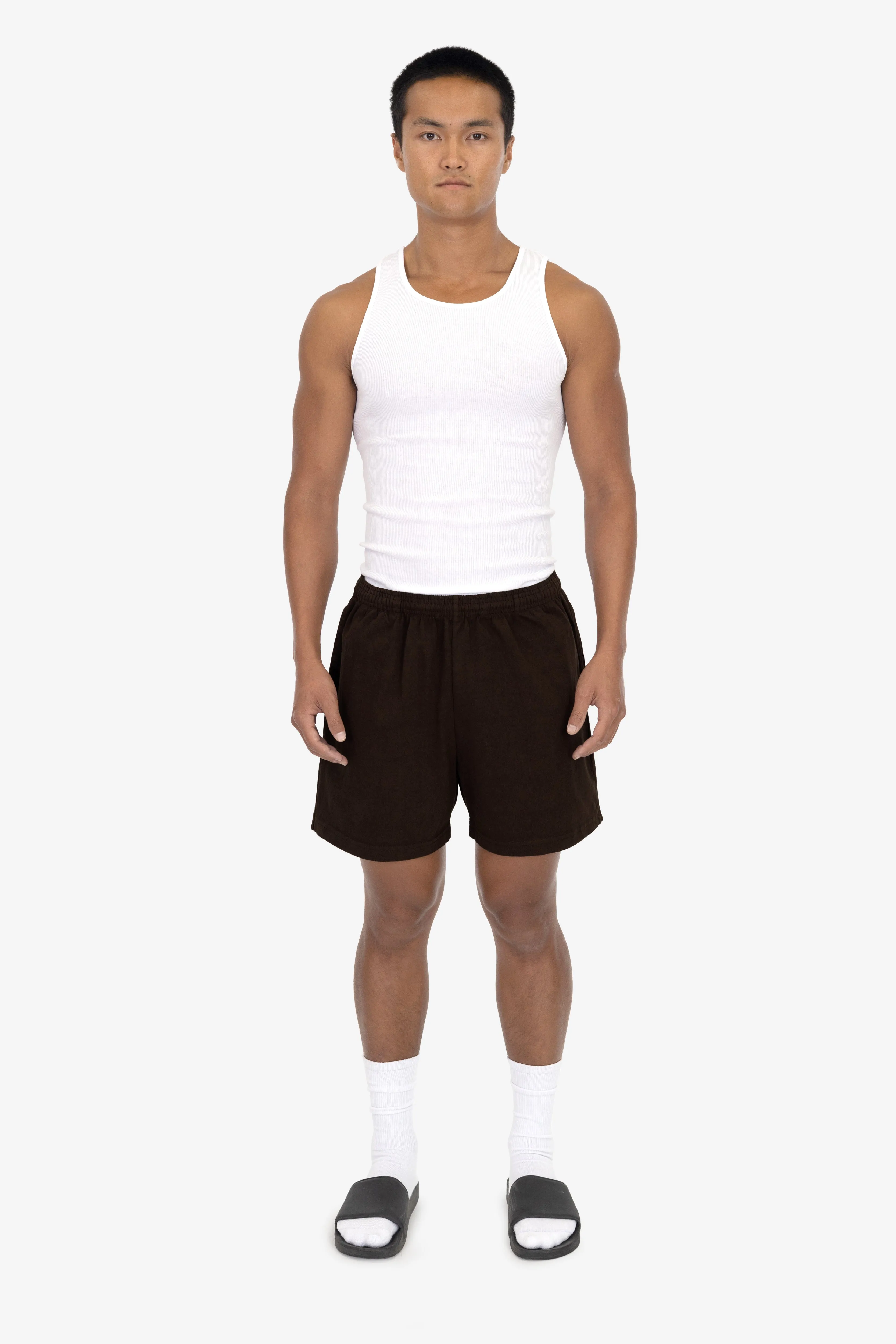 1242GD - Heavy Jersey Garment Dye Gym Shorts