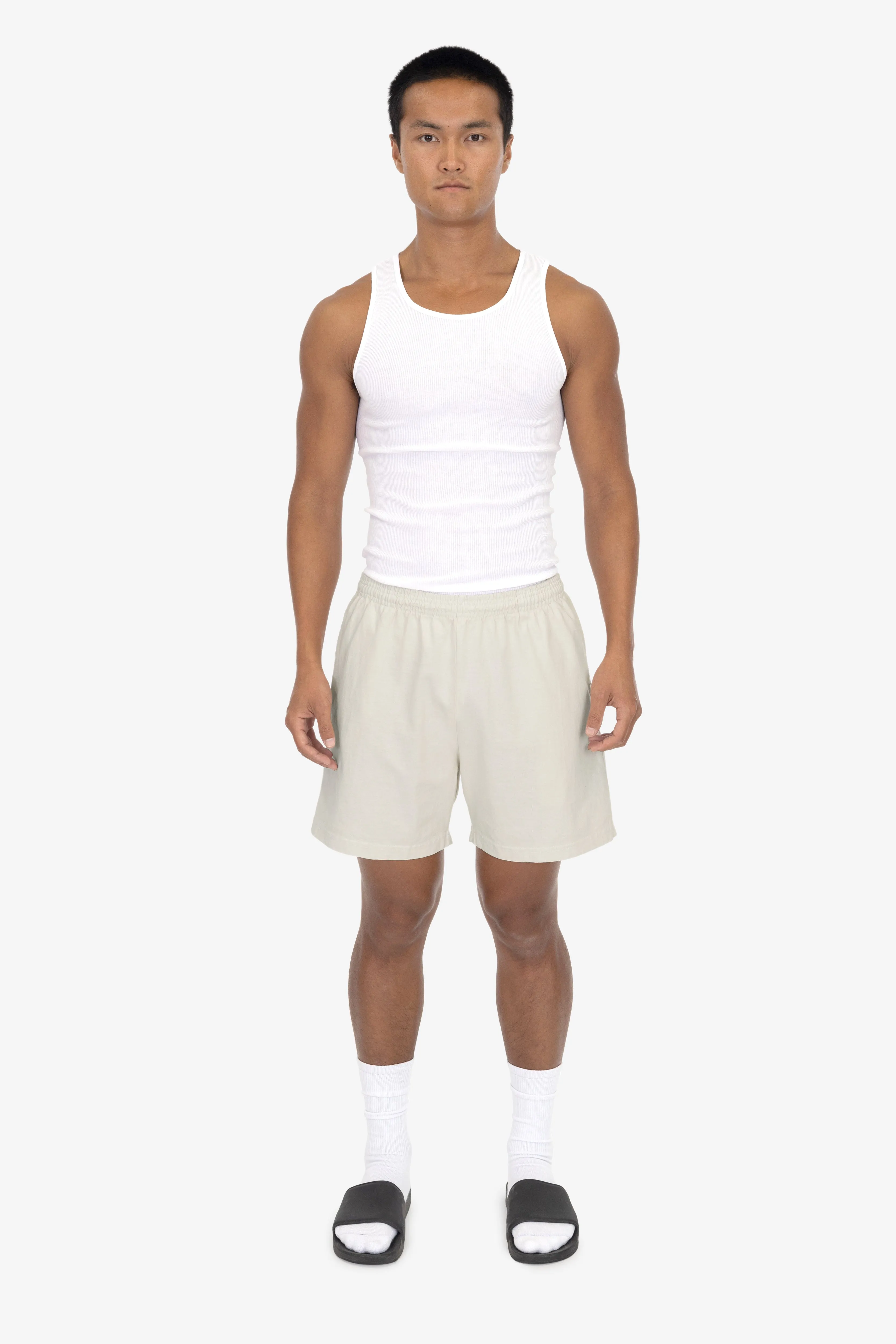 1242GD - Heavy Jersey Garment Dye Gym Shorts