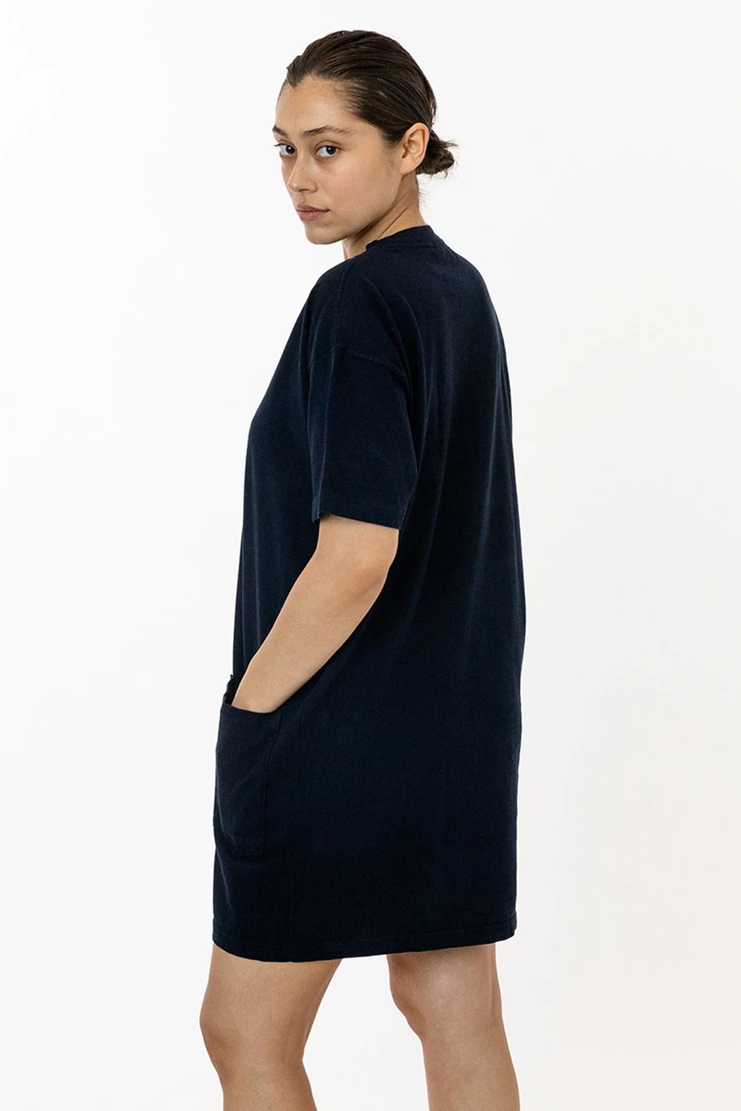 1431GD - Garment Dye Oversized T-shirt Dress