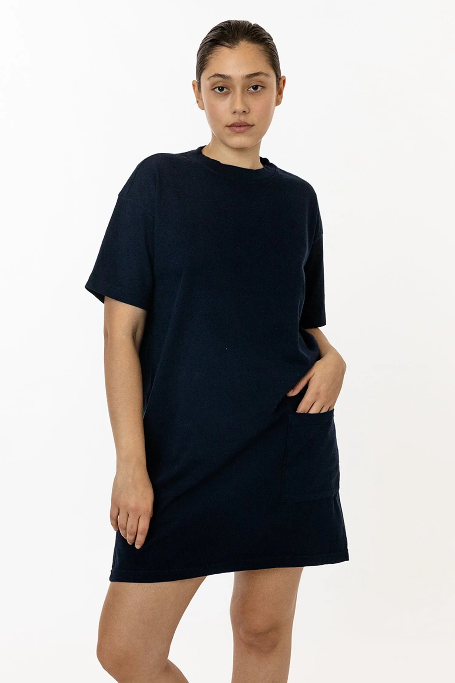 1431GD - Garment Dye Oversized T-shirt Dress