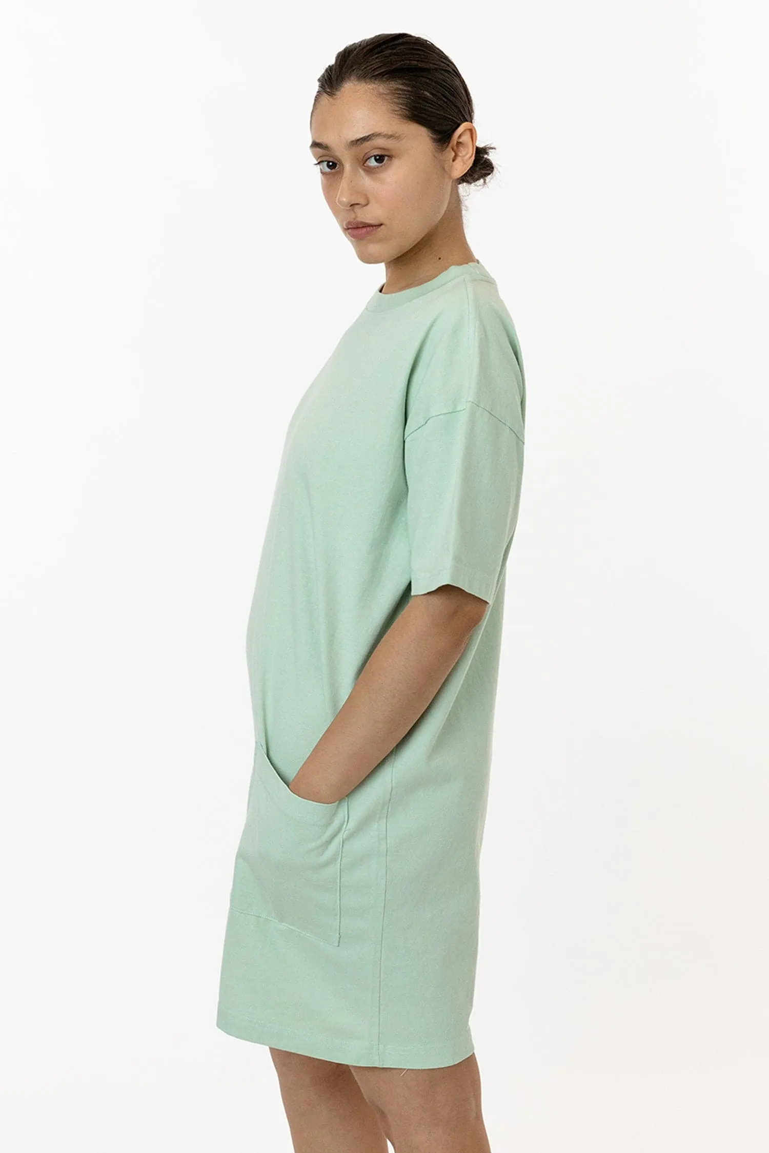 1431GD - Garment Dye Oversized T-shirt Dress