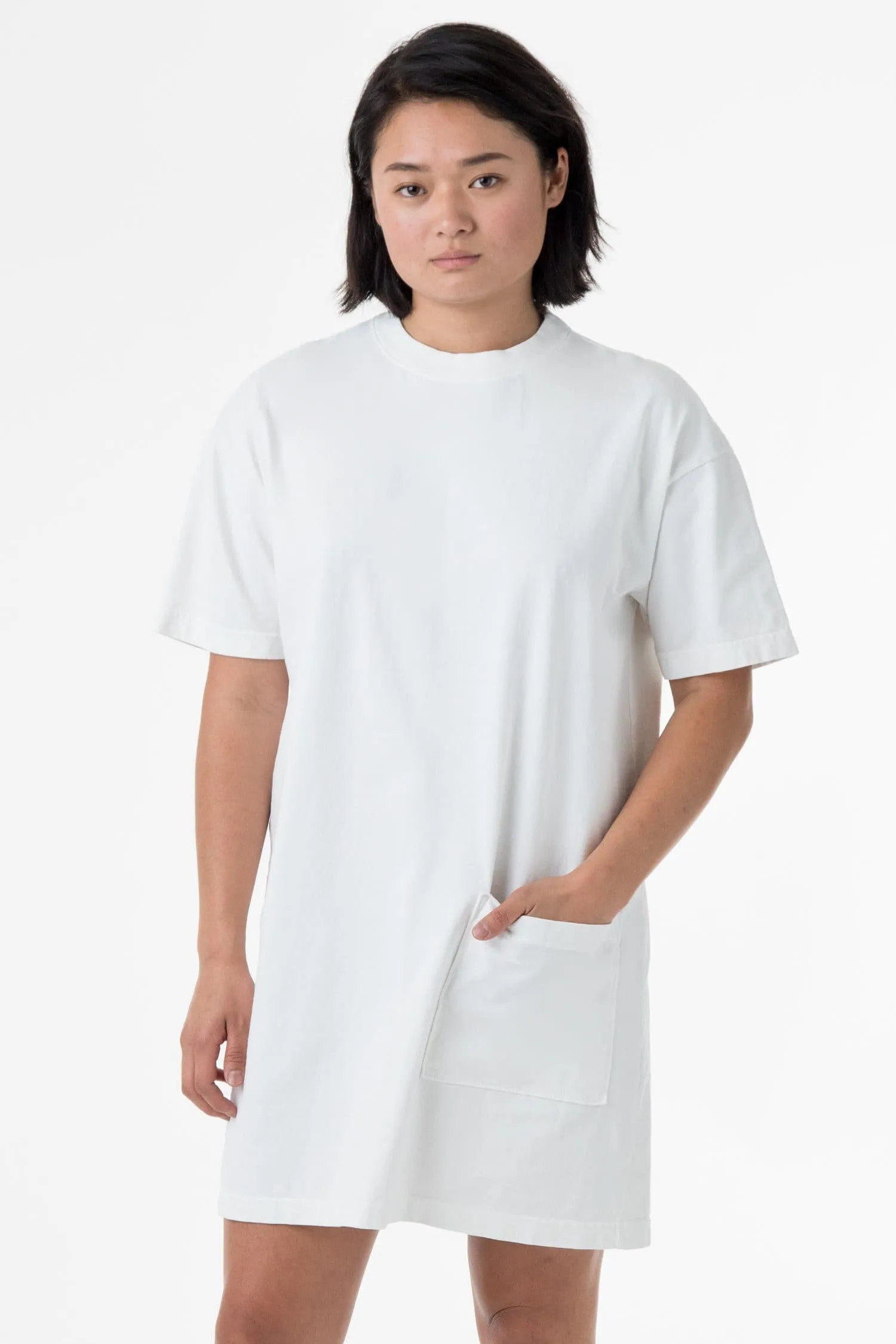 1431GD - Garment Dye Oversized T-shirt Dress