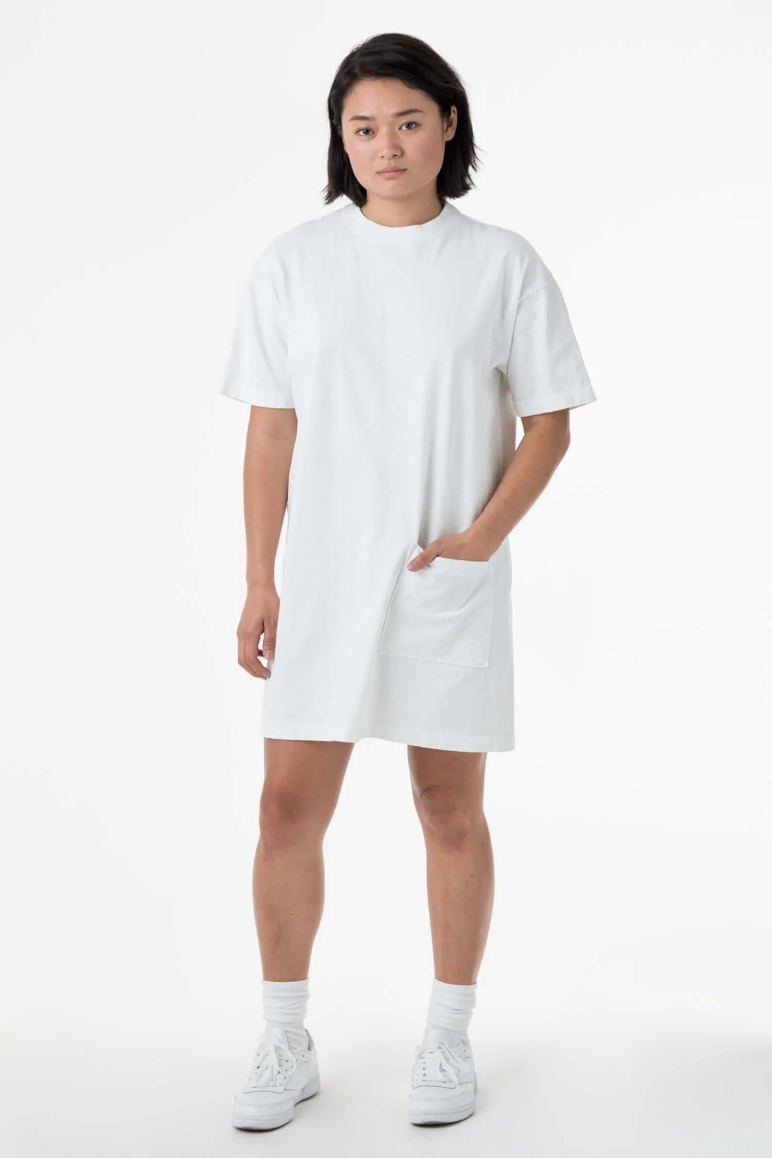 1431GD - Garment Dye Oversized T-shirt Dress