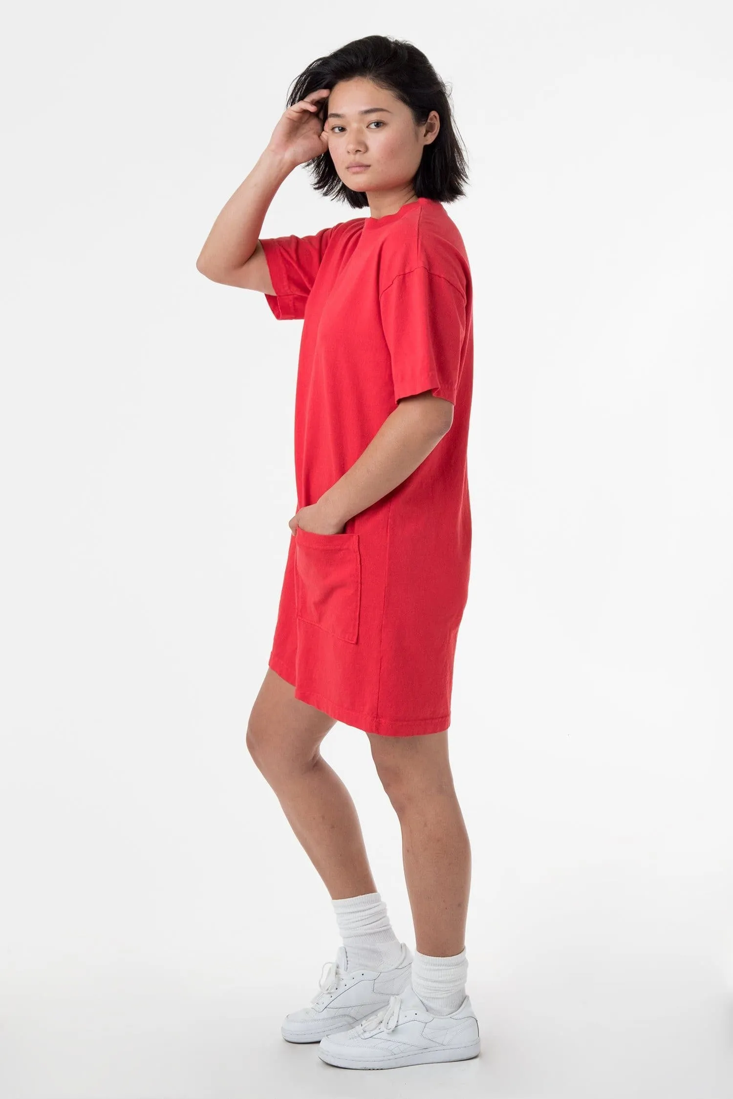 1431GD - Garment Dye Oversized T-shirt Dress