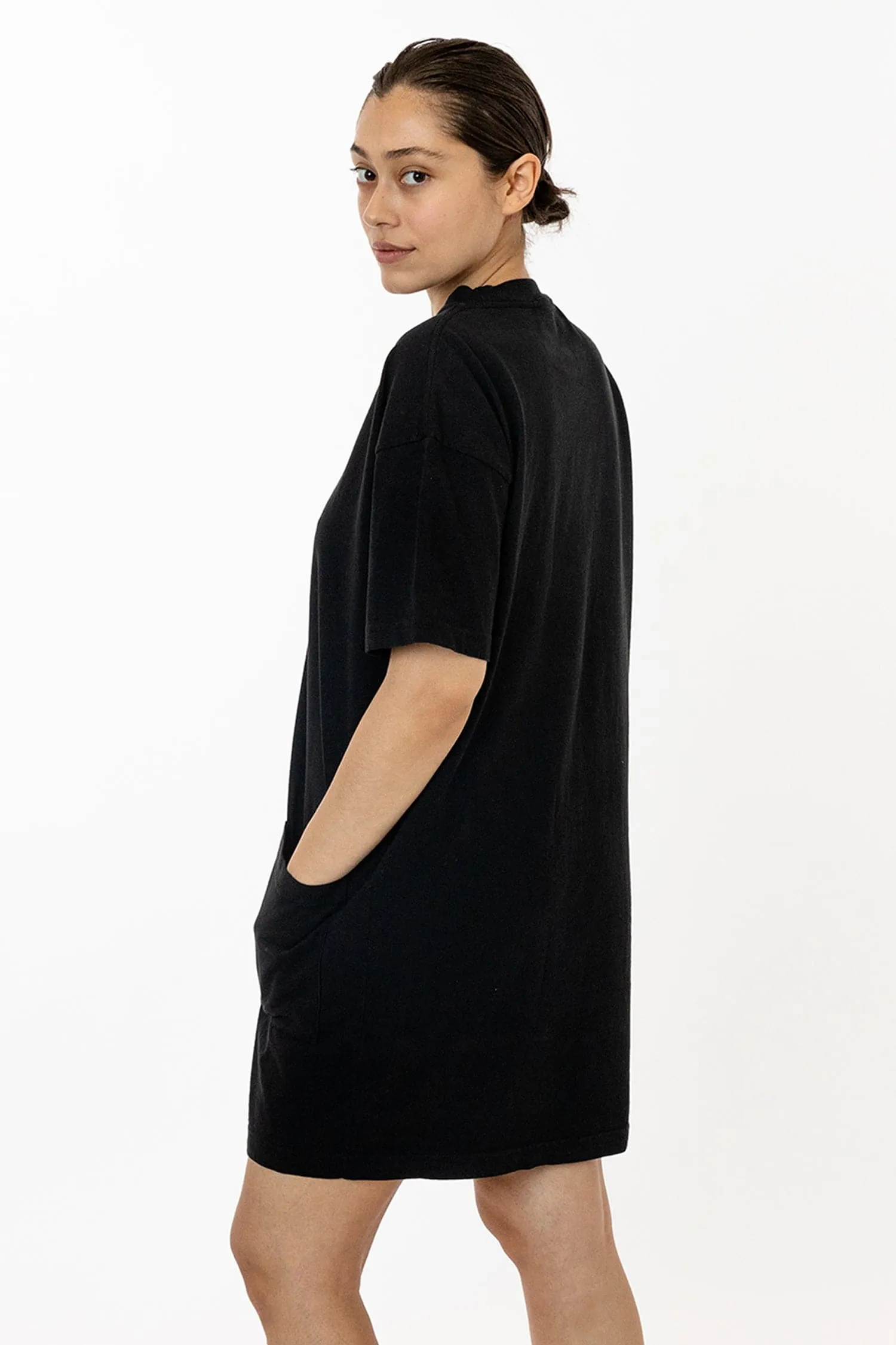 1431GD - Garment Dye Oversized T-shirt Dress