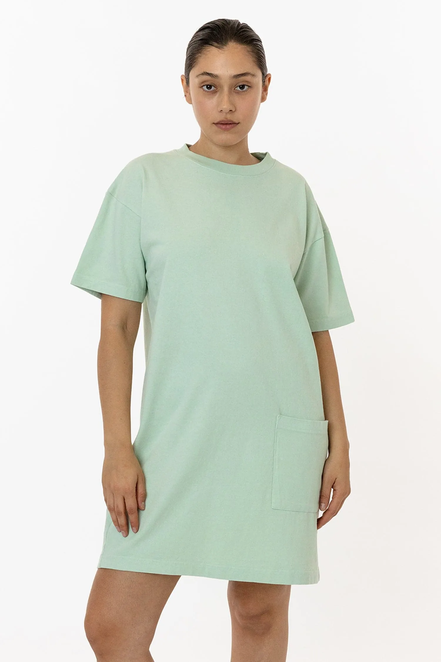 1431GD - Garment Dye Oversized T-shirt Dress