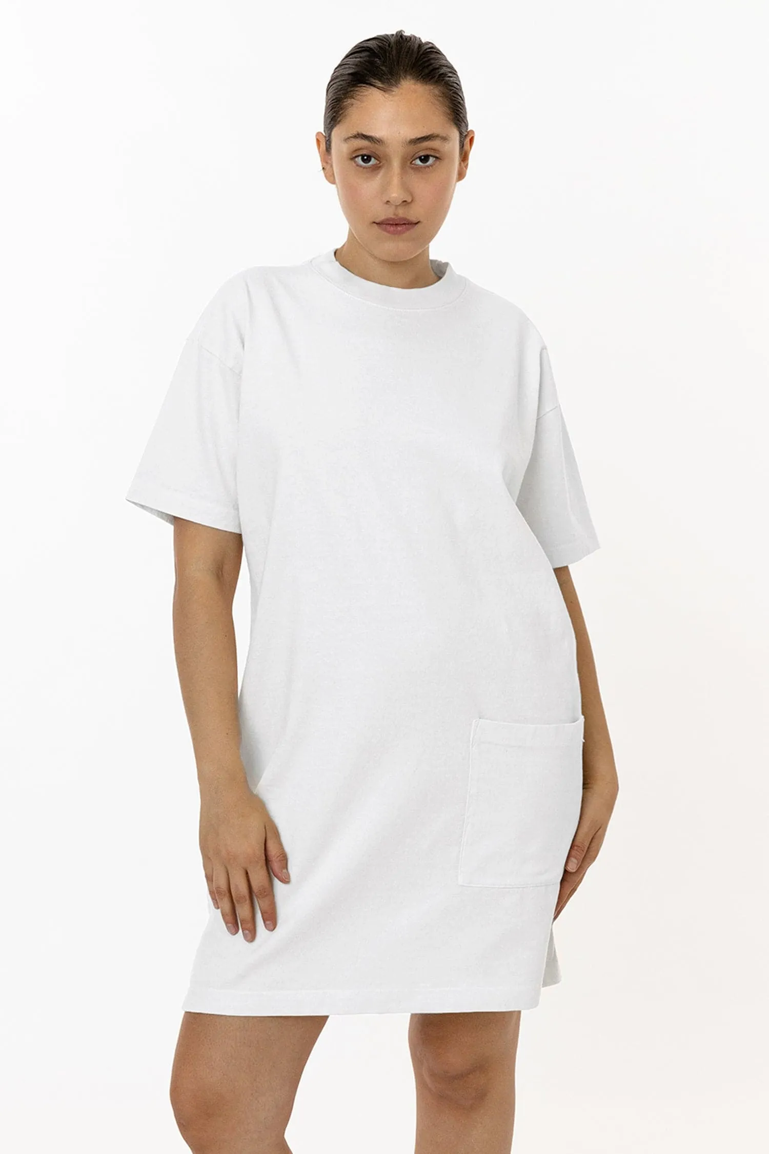 1431GD - Garment Dye Oversized T-shirt Dress