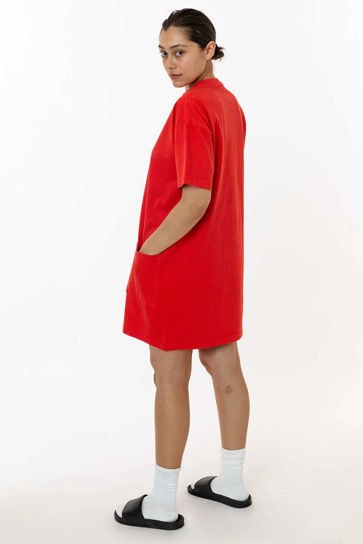 1431GD - Garment Dye Oversized T-shirt Dress