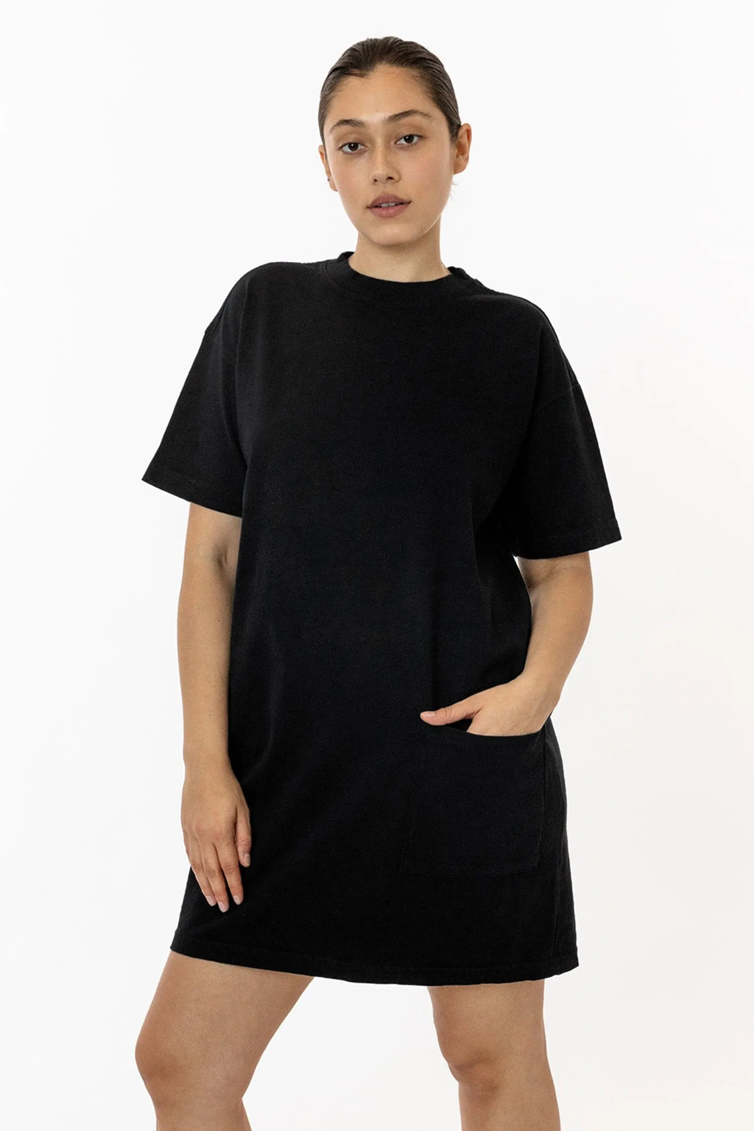 1431GD - Garment Dye Oversized T-shirt Dress