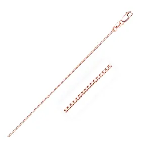 14k Rose Gold Classic Box Chain 0.8mm-rx57396-17