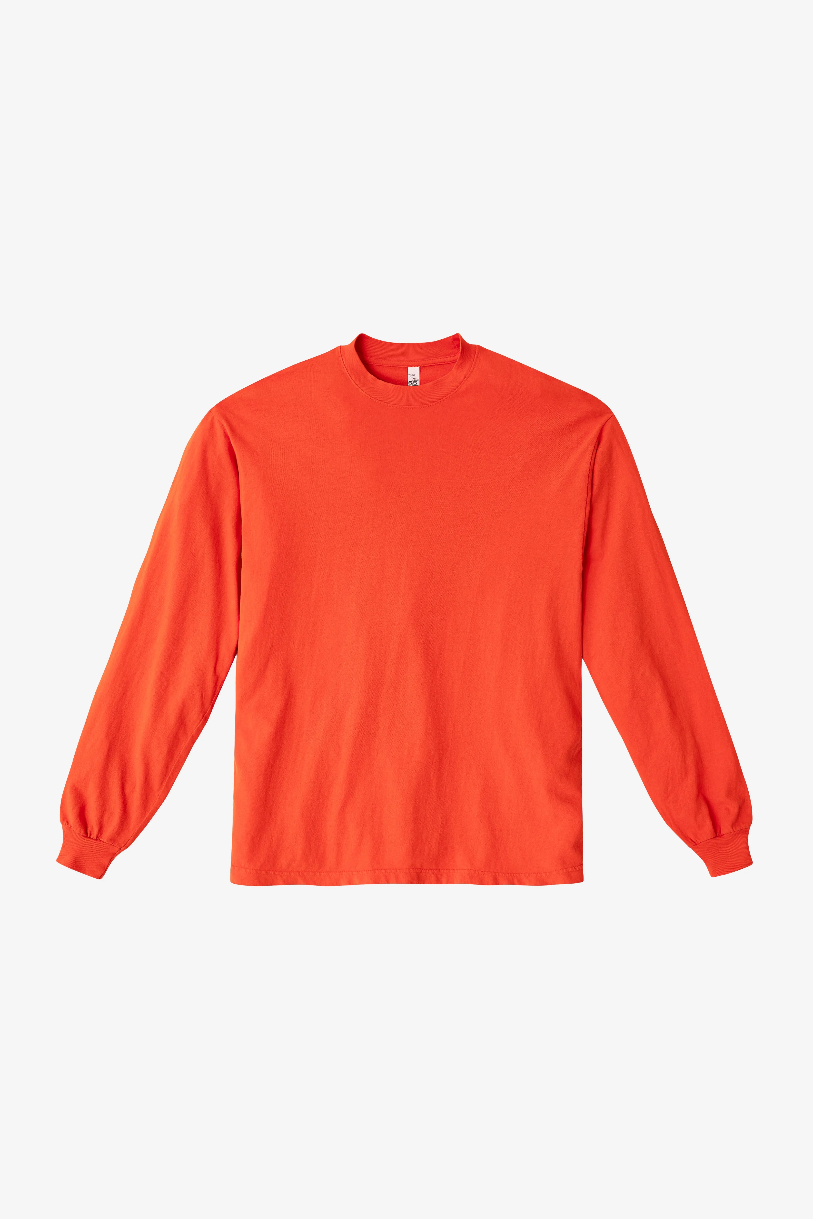 1807GD - 6.5oz Long Sleeve Garment Dye Crew Neck T-Shirt