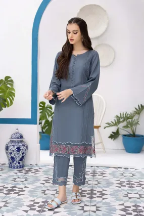 2-PC Embroidered Karandi shirt with Karandi Trouser CNP22-06-S