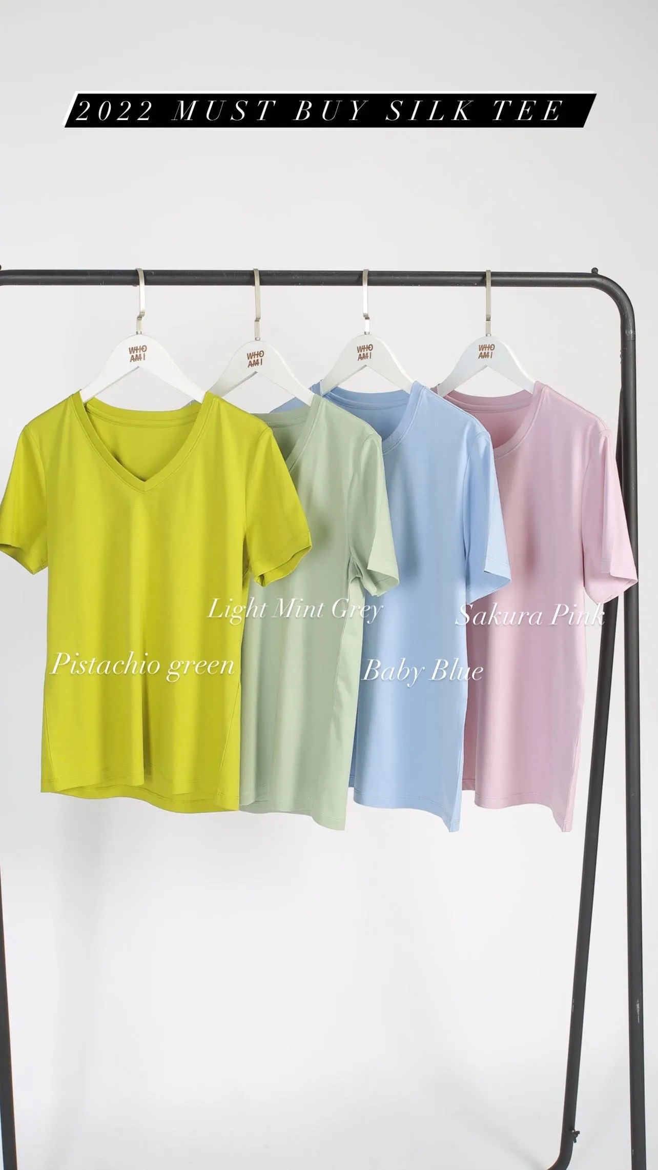 2022 Must Buy Silk Crew Neck Tee (IG 100+votes價$228)(批發價$268)