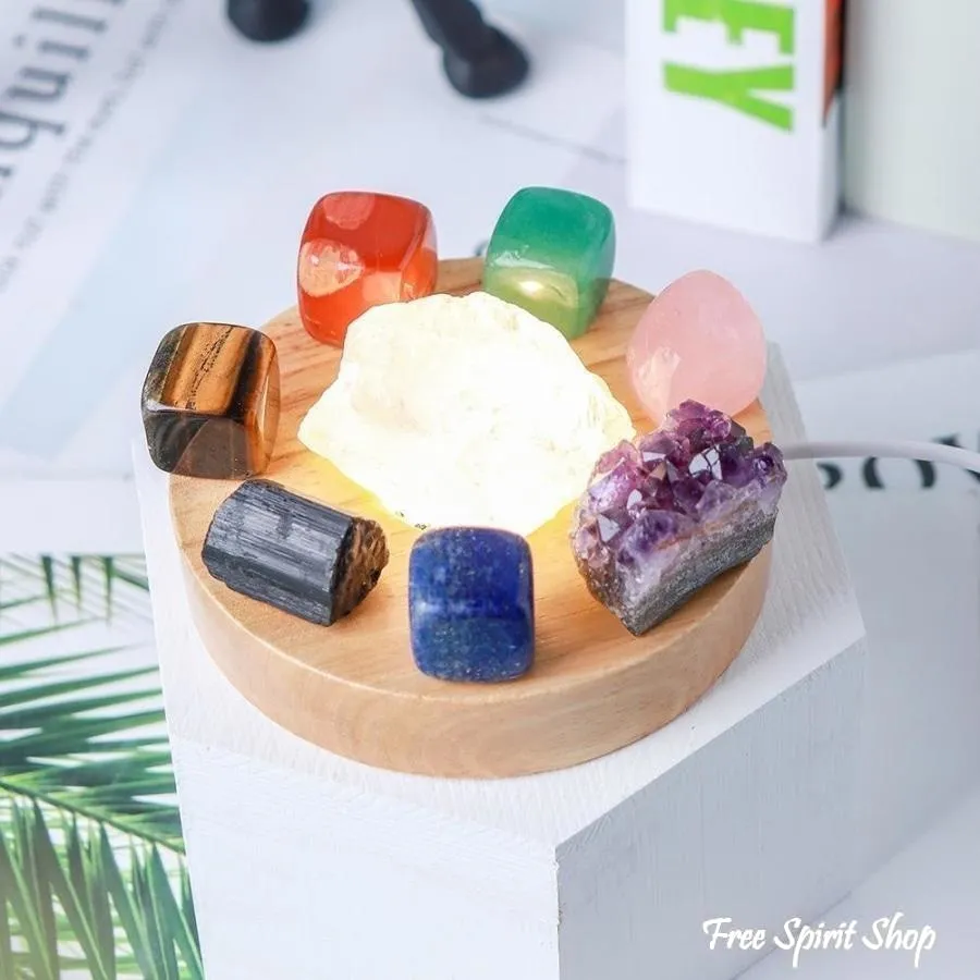 7 Chakra Energy Balancing Crystal Lamp