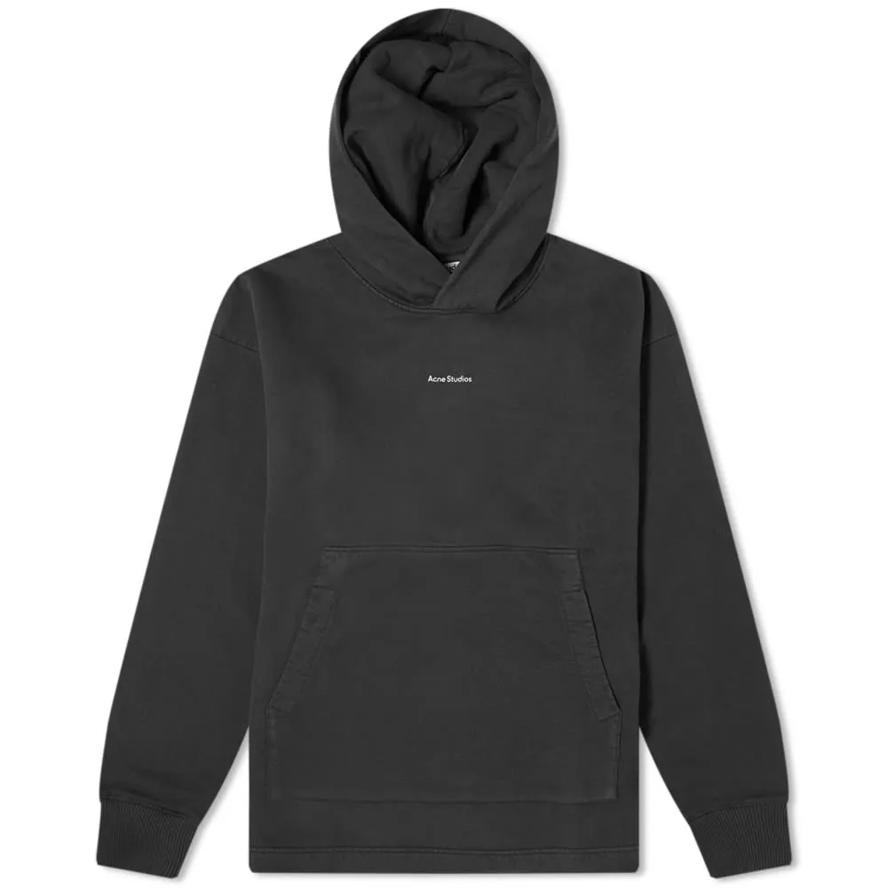 Acne Studios Franklin H Stamp HoodieBlack