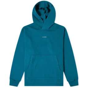 Acne Studios Franklin H Stamp HoodieDeep Petrol