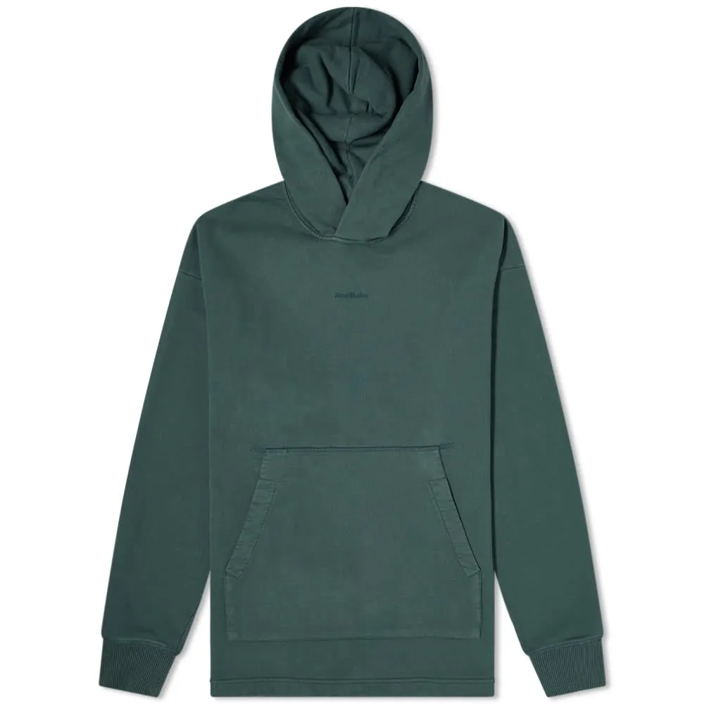 Acne Studios Franklin Stamp HoodyPine Green