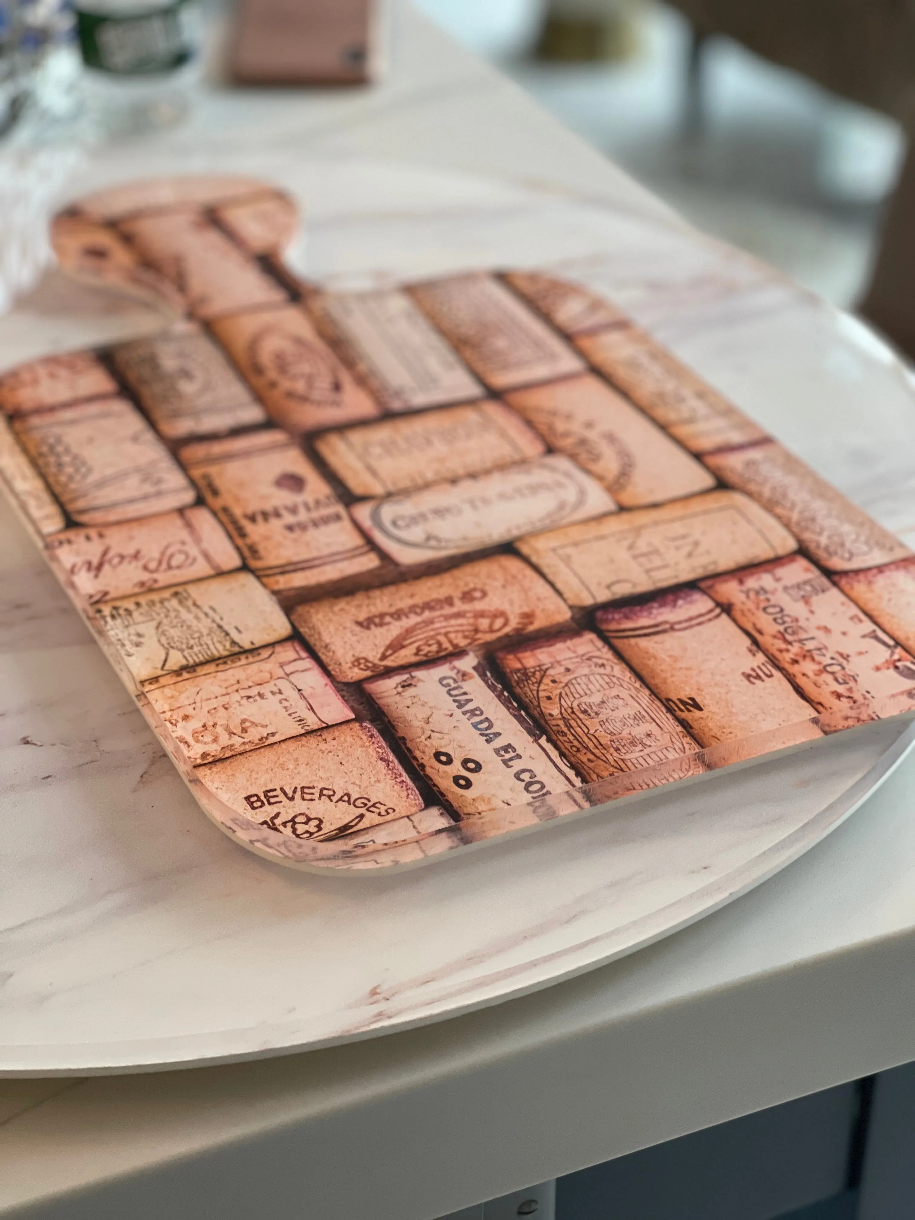 Acrylic Charcuterie Boards - Bar Theme