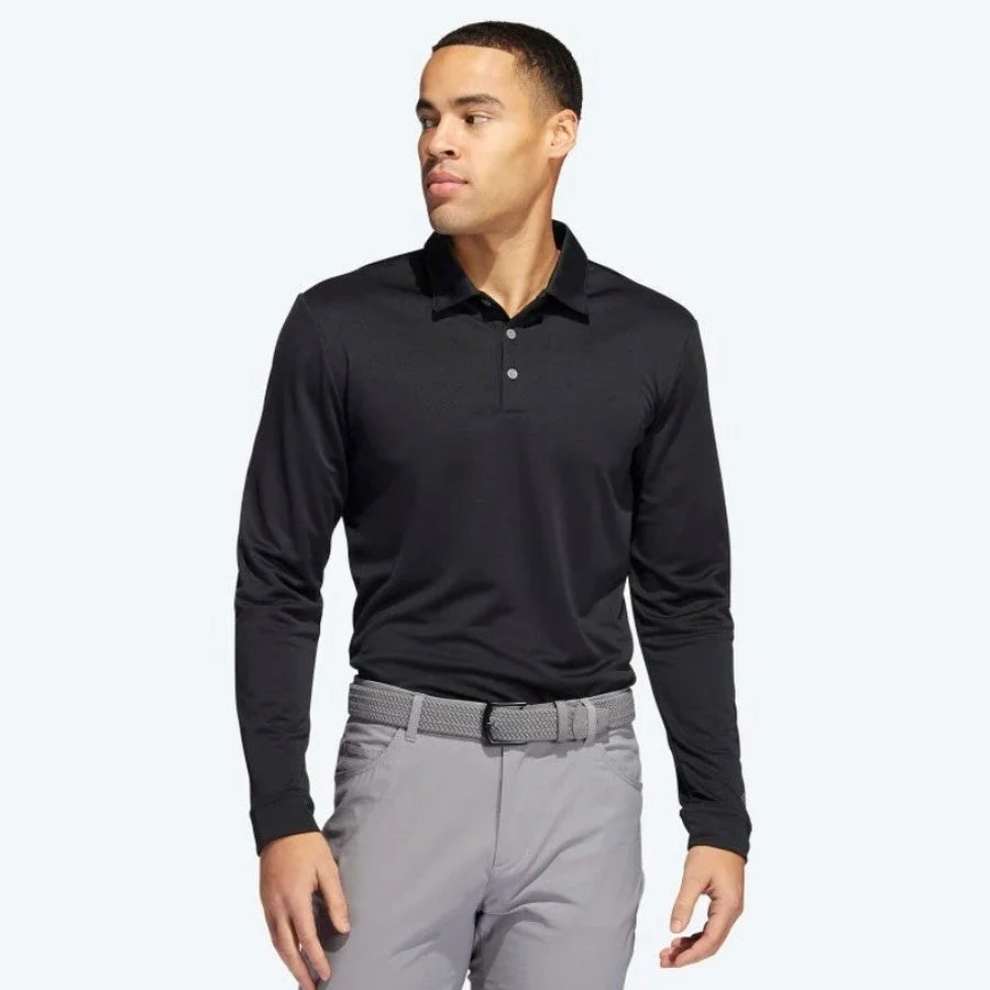 Adidas Long Sleeve Polo Shirt - Black