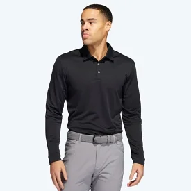 Adidas Long Sleeve Polo Shirt - Black