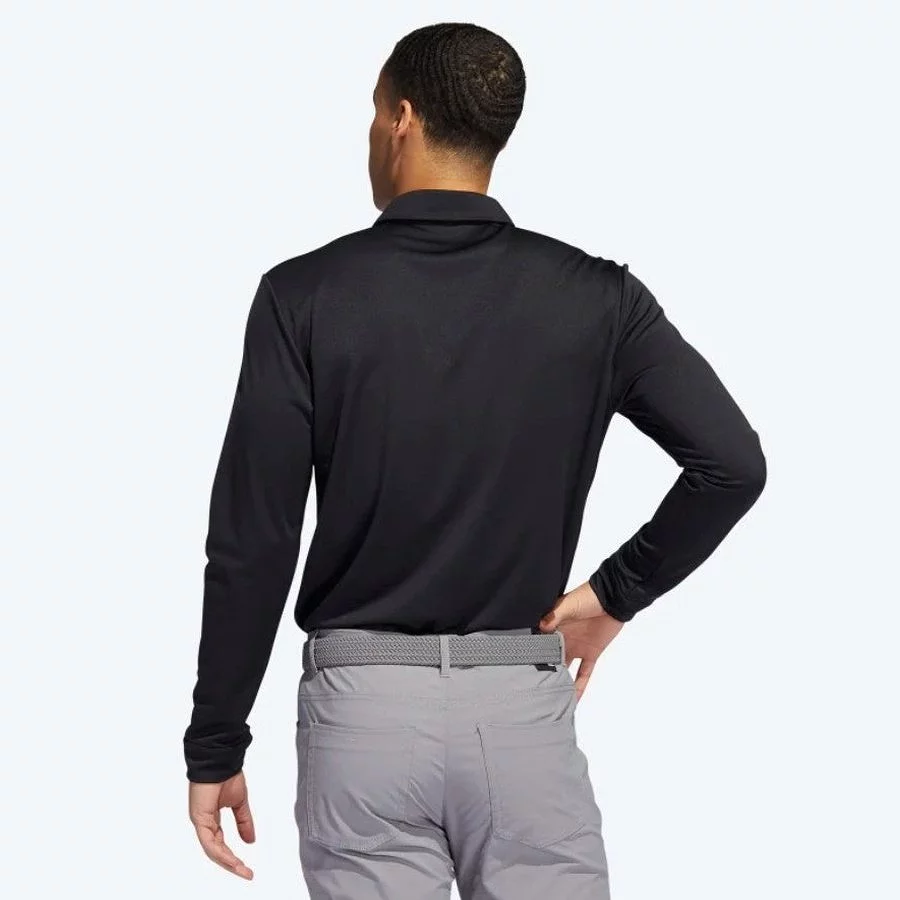 Adidas Long Sleeve Polo Shirt - Black