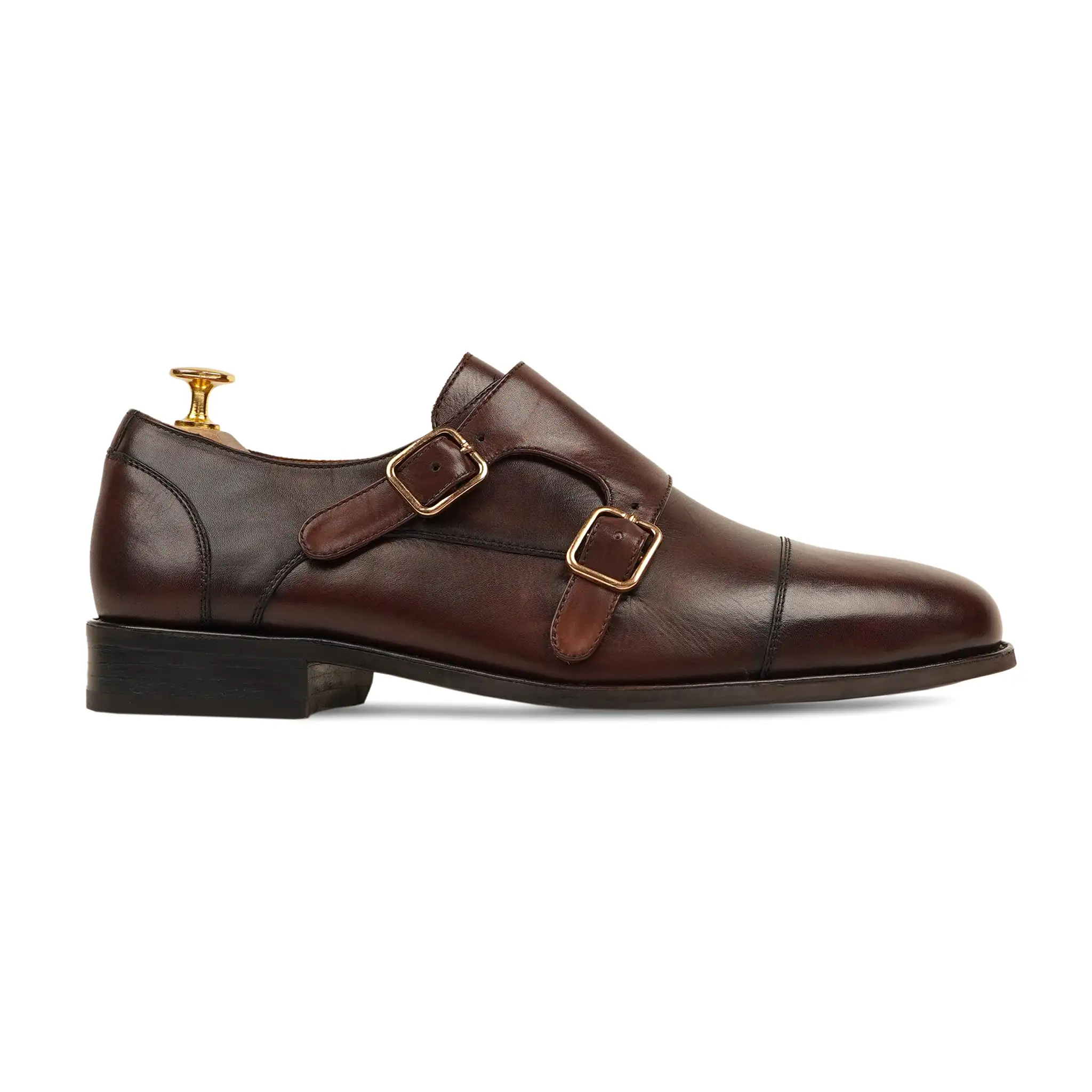 ALLIN - BROWN DOUBLE MONKSTRAP