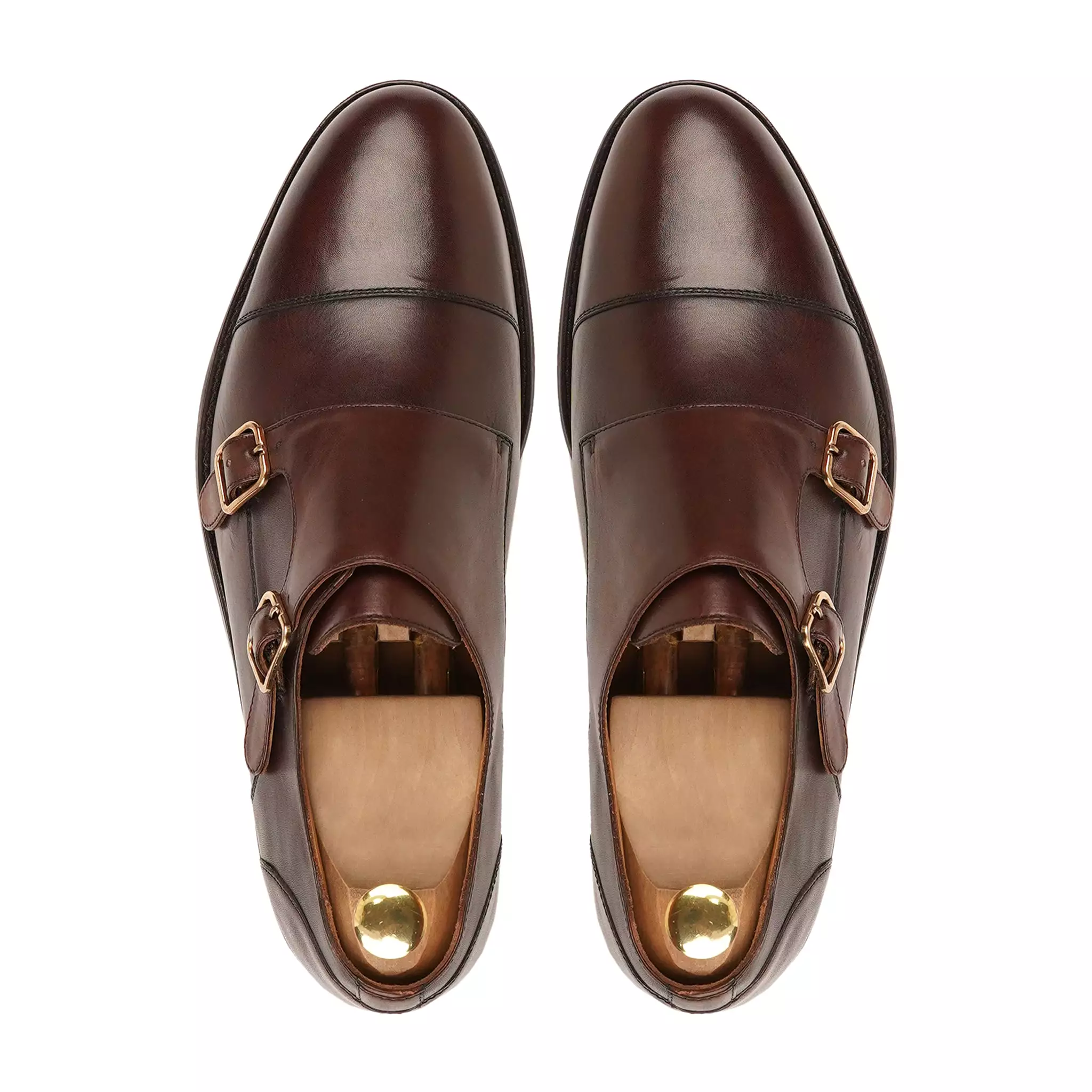 ALLIN - BROWN DOUBLE MONKSTRAP