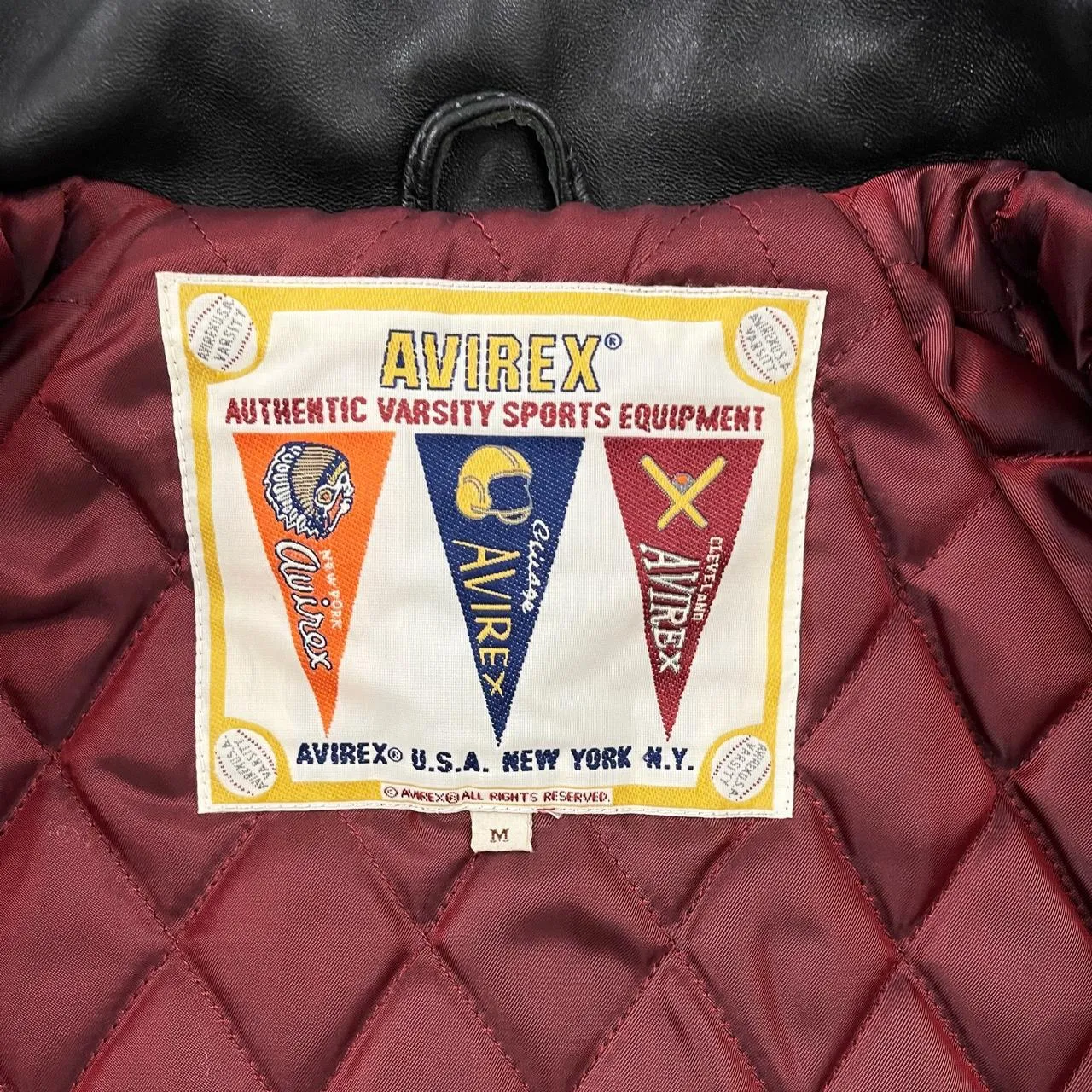 Avirex Leather Varsity Jacket