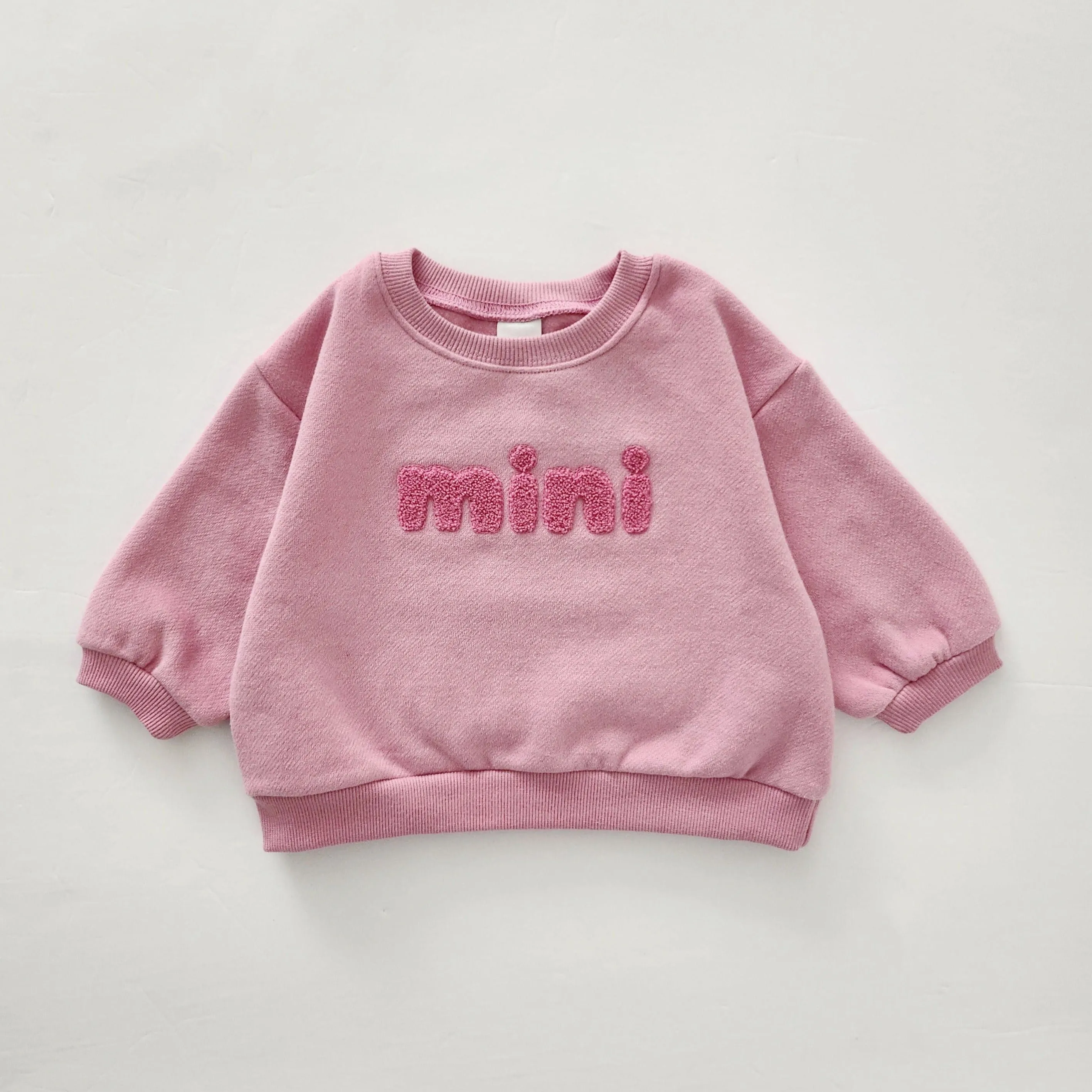 Baby Toddler Brushed Cotton Mini Sweatshirt (6m-5y) - Pink