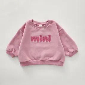 Baby Toddler Brushed Cotton Mini Sweatshirt (6m-5y) - Pink