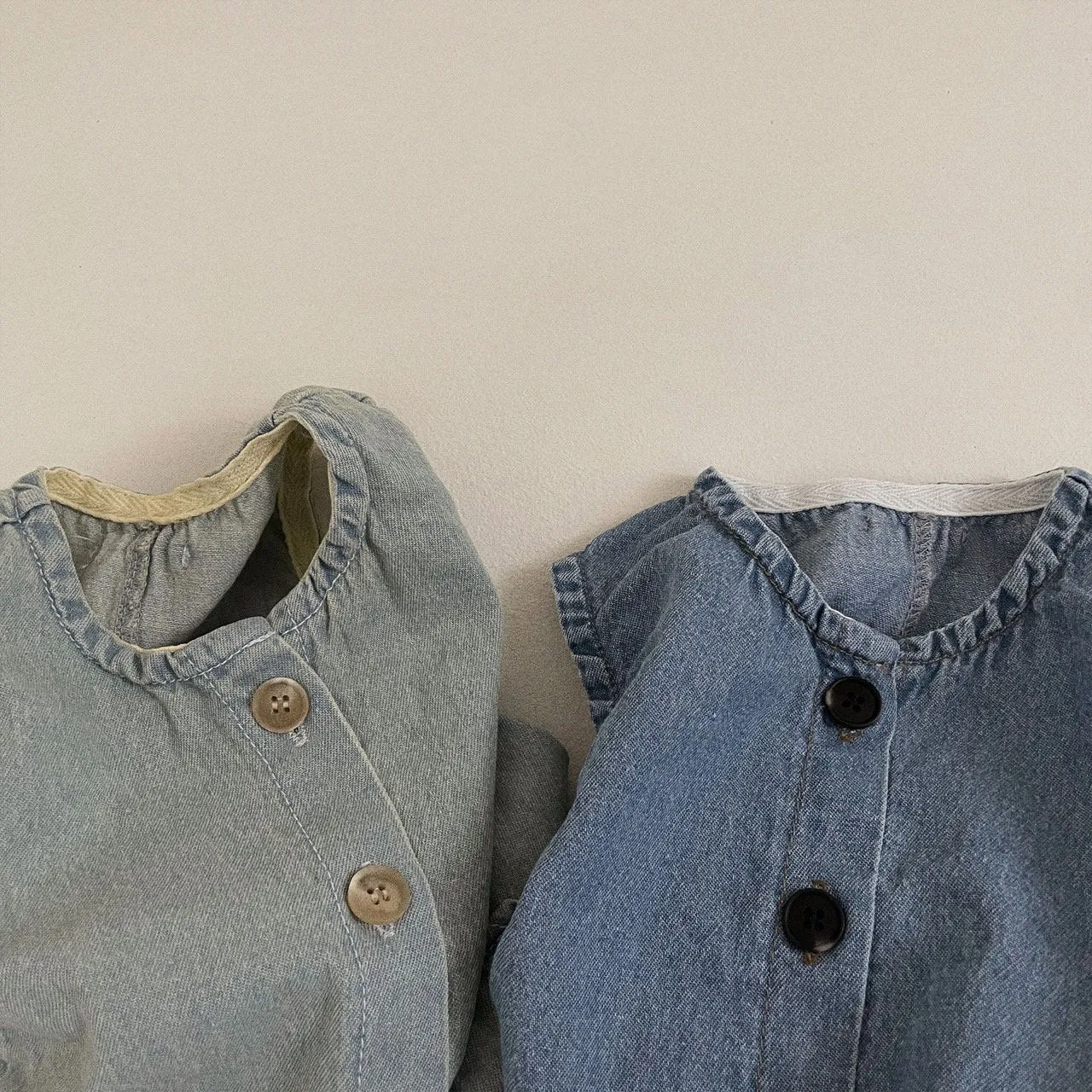 Baby Toddler Denim Jumpsuit (3-36m) - Light Blue