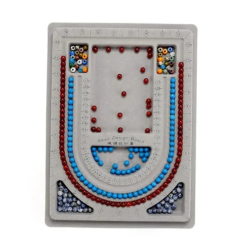 Bead Design Boards, Plastic, Grey, Rectangle, 24x33cm