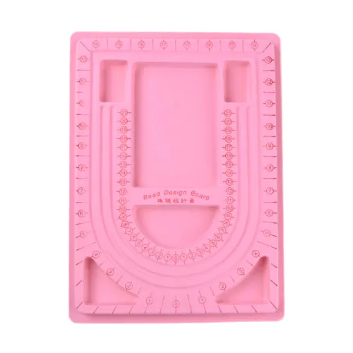 Bead Design Boards, Plastic, Pink, Rectangle, 24x33cm