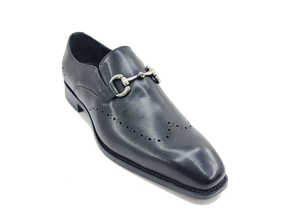 Burnished Calfskin Loafer Leather Sole