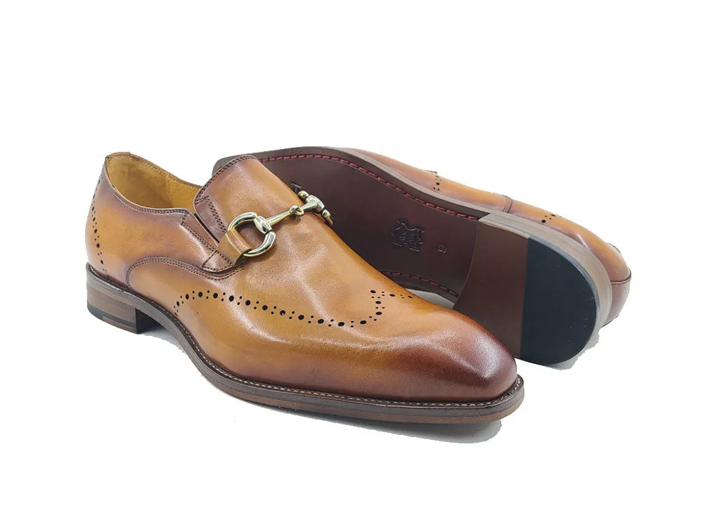 Burnished Calfskin Loafer Leather Sole