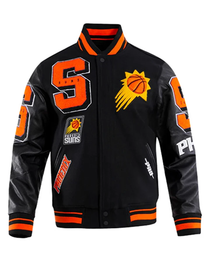 Carroll Phoenix Suns Black Varsity Jacket - William Jacket