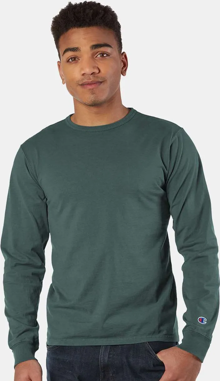 Champion Garment Dyed Long Sleeve T-Shirt