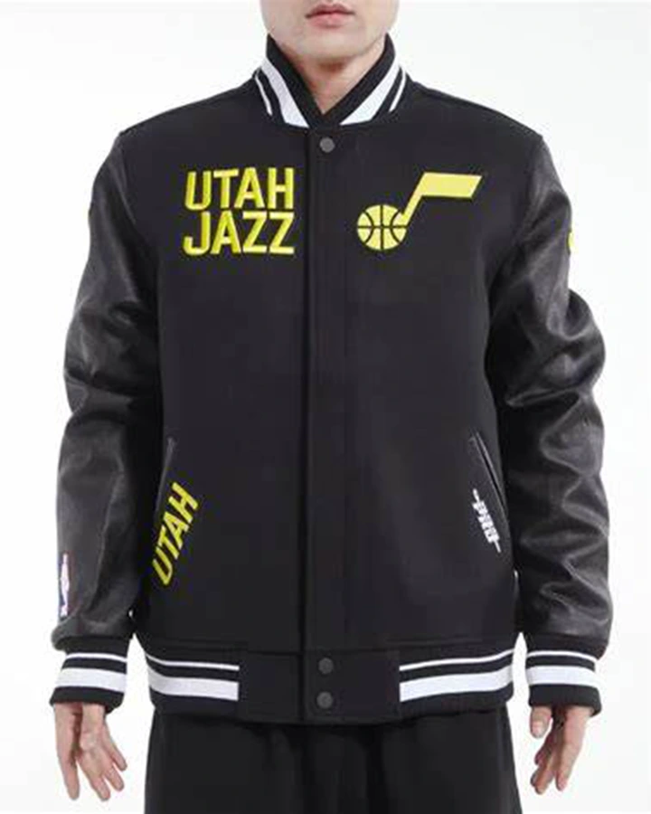 Chloe Utah Jazz Black Wool Jacket - William Jacket