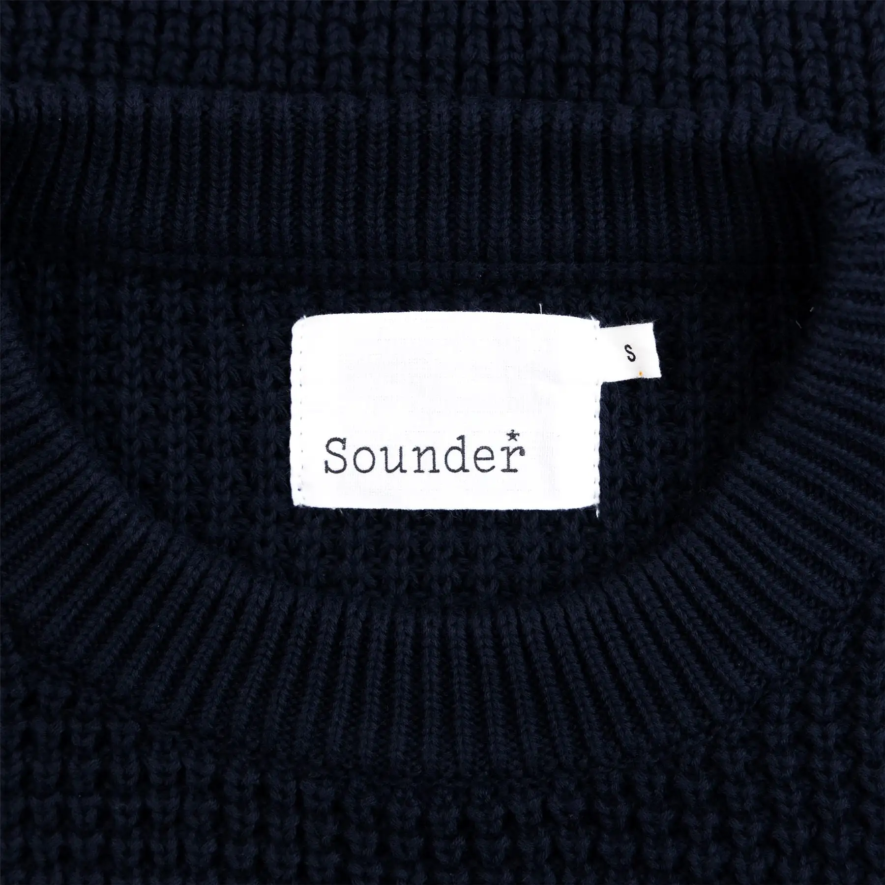 Chunky Knit Pima Cotton Sweatshirt Deep Navy - SS24