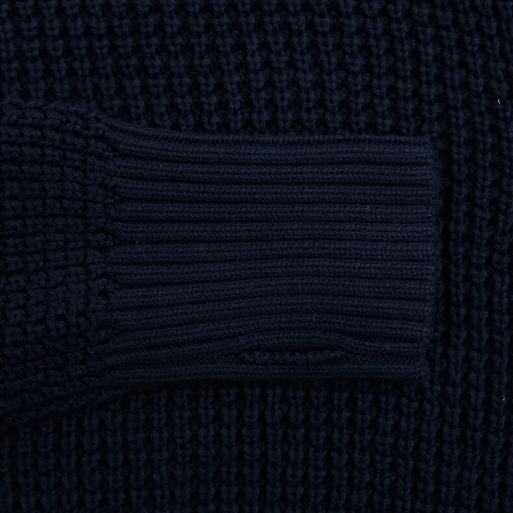 Chunky Knit Pima Cotton Sweatshirt Deep Navy - SS24