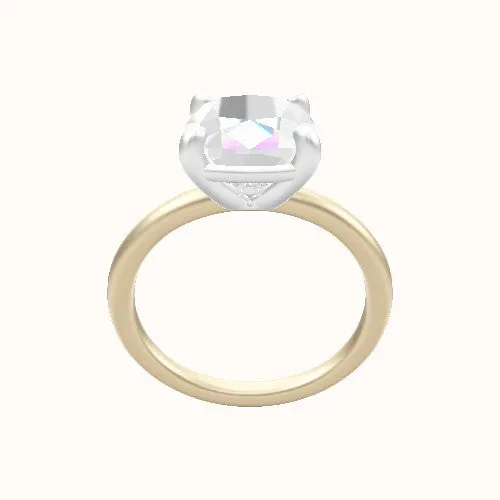 Classic Solitaire Engagement Ring With Low Set Four Prong Head