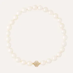 Classic White Potato Pearl 12-13mm Necklace