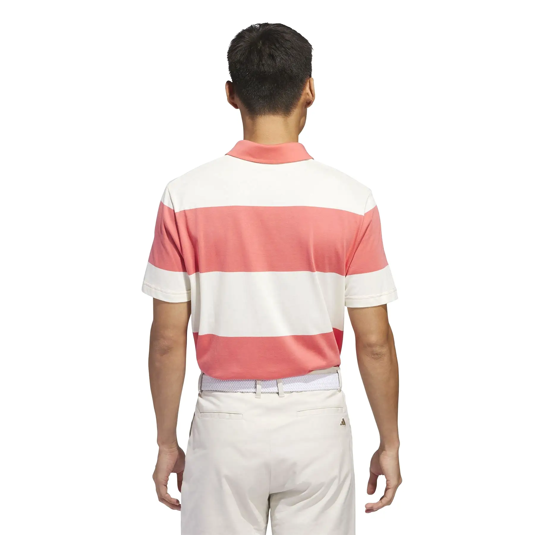 Colourblock Rugby Stripe Regular Fit Core Polo White/Pink - SS24