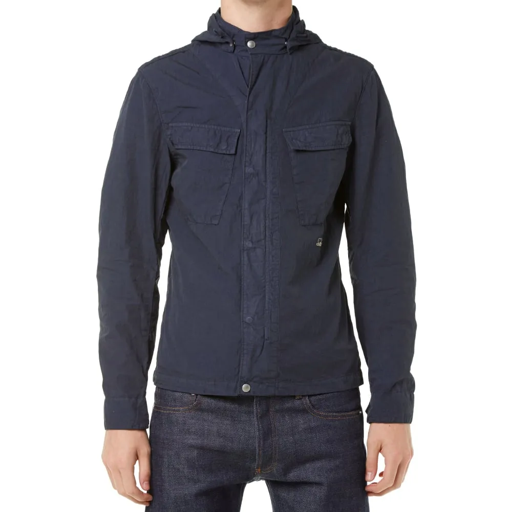 C.P. Company Garment Dyed Goggle OvershirtNavy