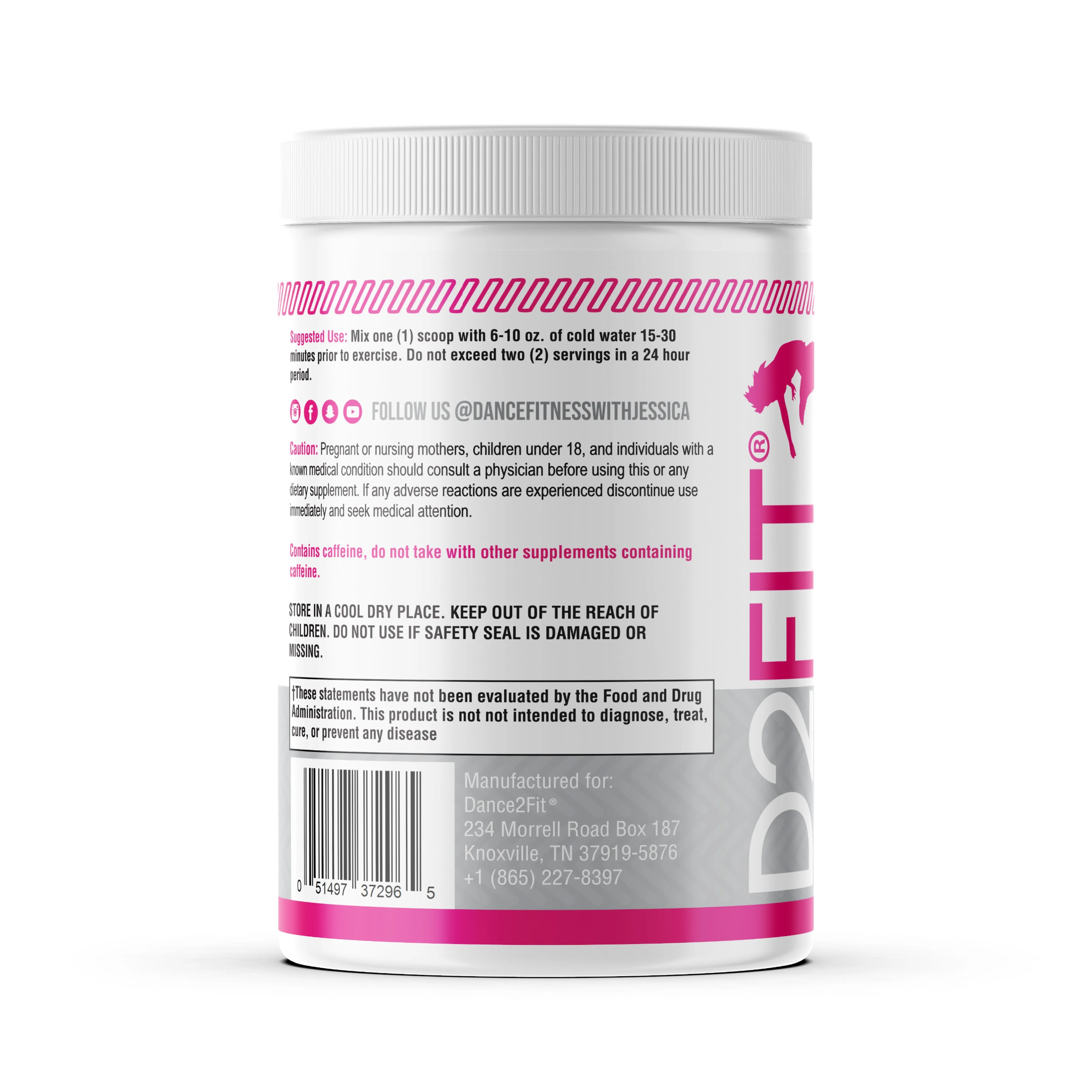 D2Fit (By Jessica Bass) Women’s Pre Workout Multi Collagen (2.5g) + Biotin (150mcg) - Supports Healthy Hair, Skin & Nails, Suppo