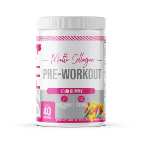 D2Fit (By Jessica Bass) Women’s Pre Workout Multi Collagen (2.5g) + Biotin (150mcg) - Supports Healthy Hair, Skin & Nails, Suppo