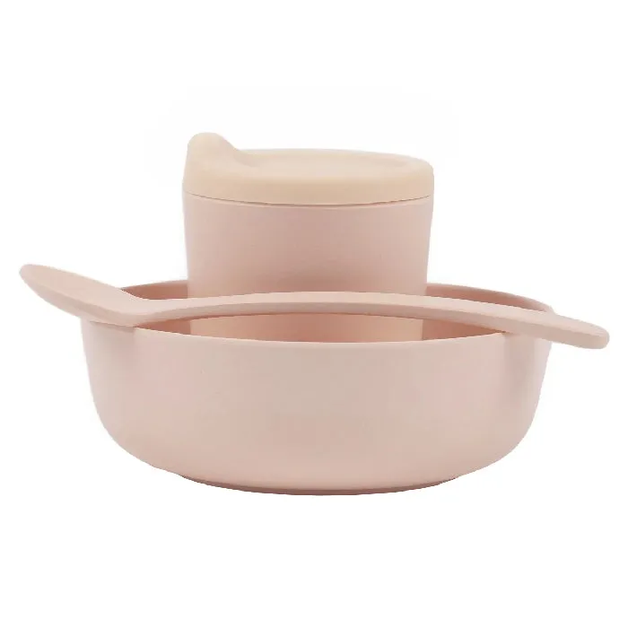 Ekobo Toddler Feeding Set Blush Pink