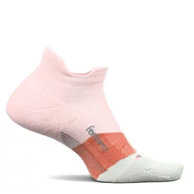 Feetures Elite Light Cushion No Show Tab Socks - Blush